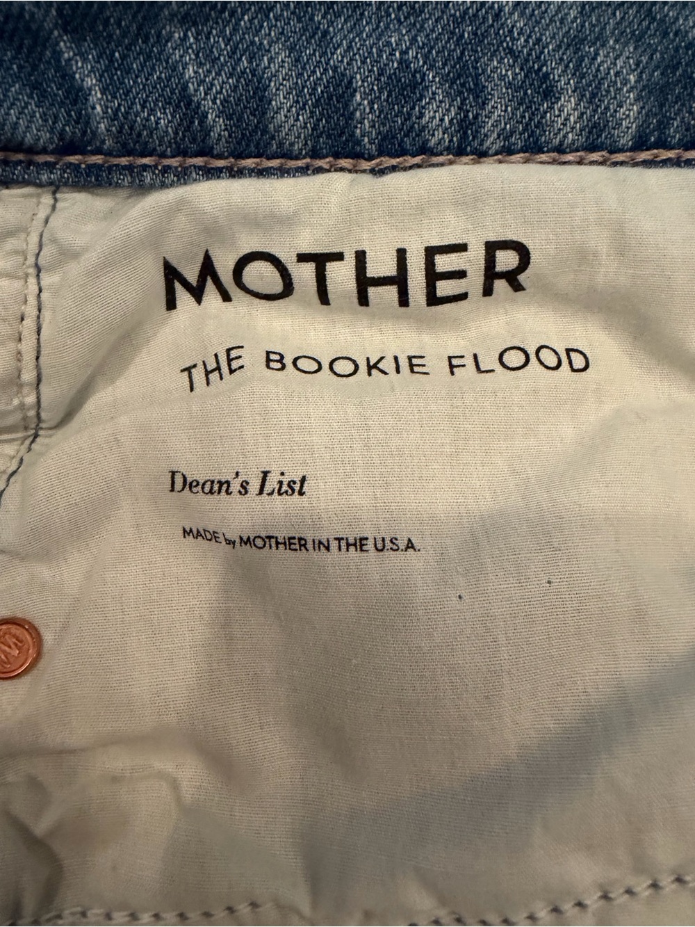 MOTHER-The Bookie Flood-Dean’s List- Size 34. Very good used condition. - Picture 2 of 6